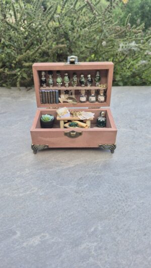 Apothecary Curiosity Box (green/blue themed)